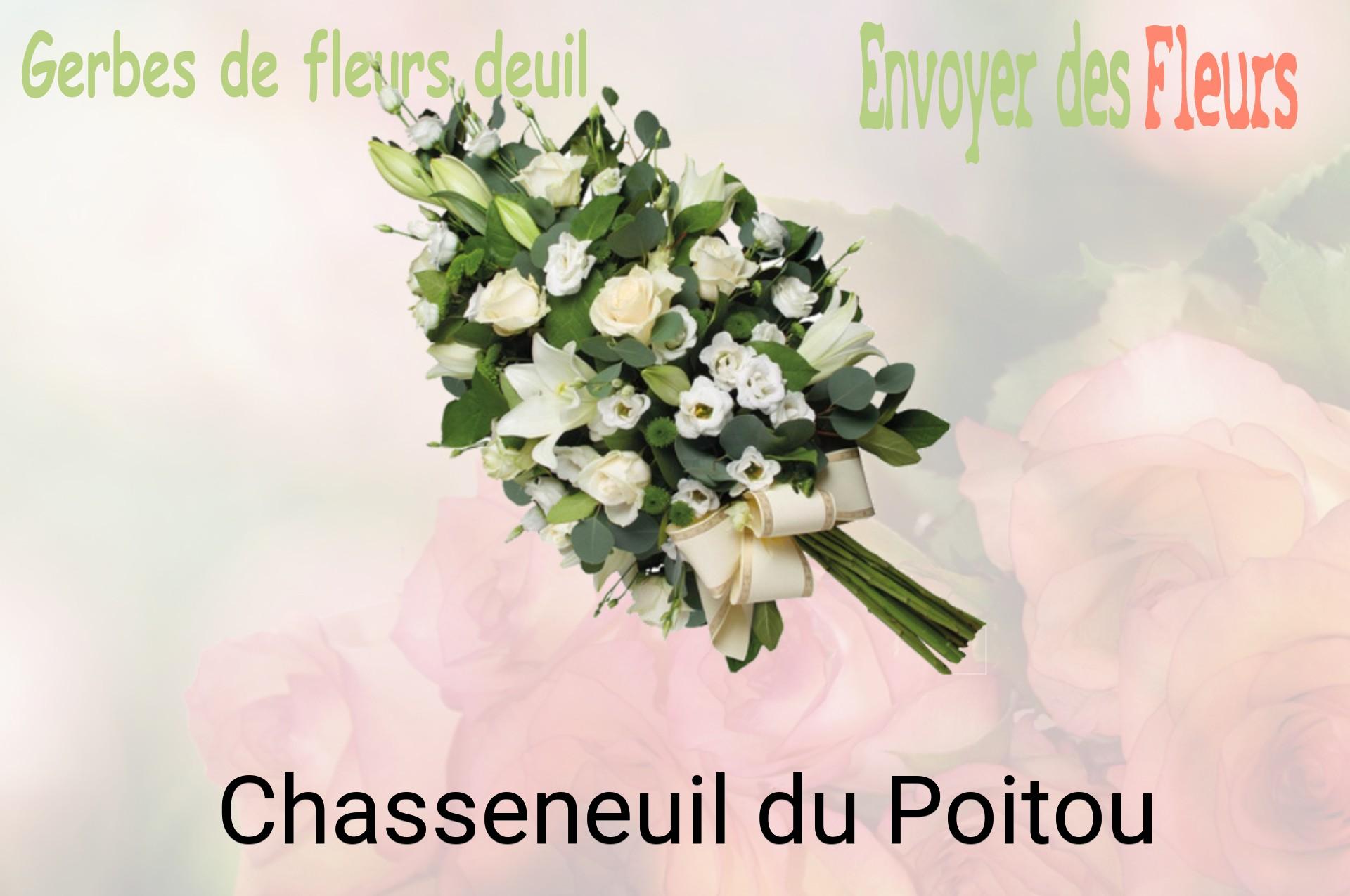 Gerbe de fleurs de deuil livrée à Chasseneuil-du-Poitou